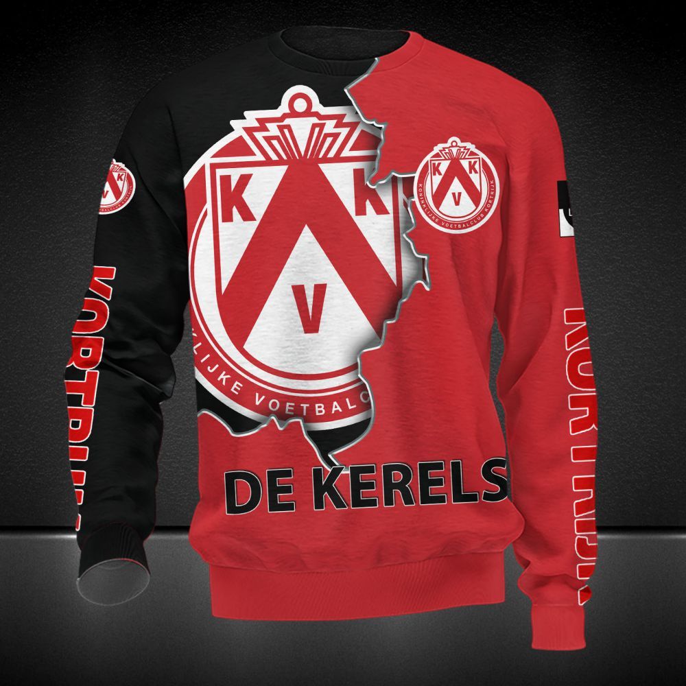 K.V. Kortrijk 3d all over printed hoodie