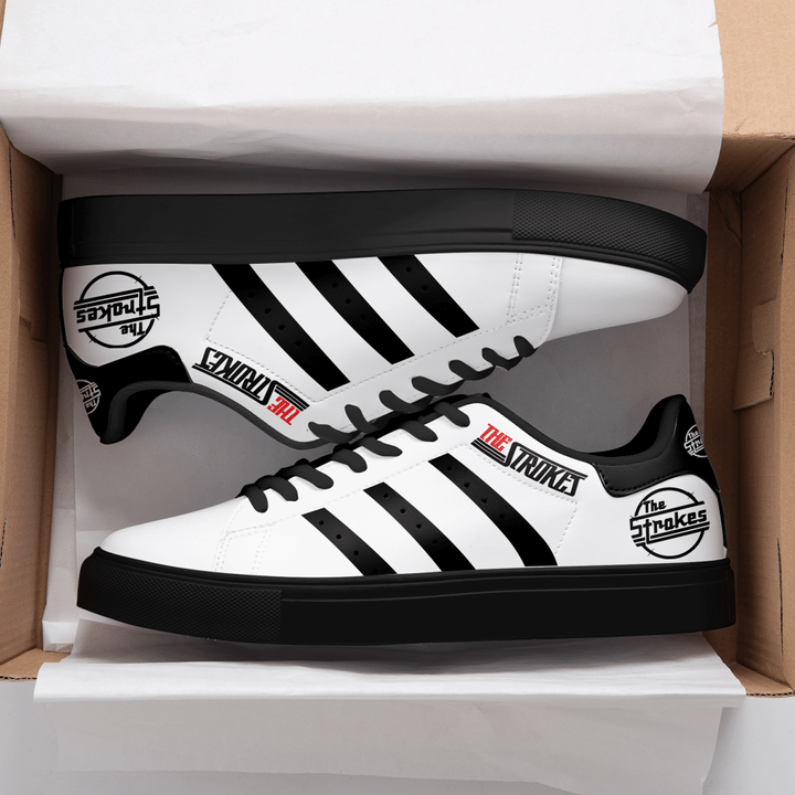 The Strokes Black And White Stan Smith Low Top Shoes