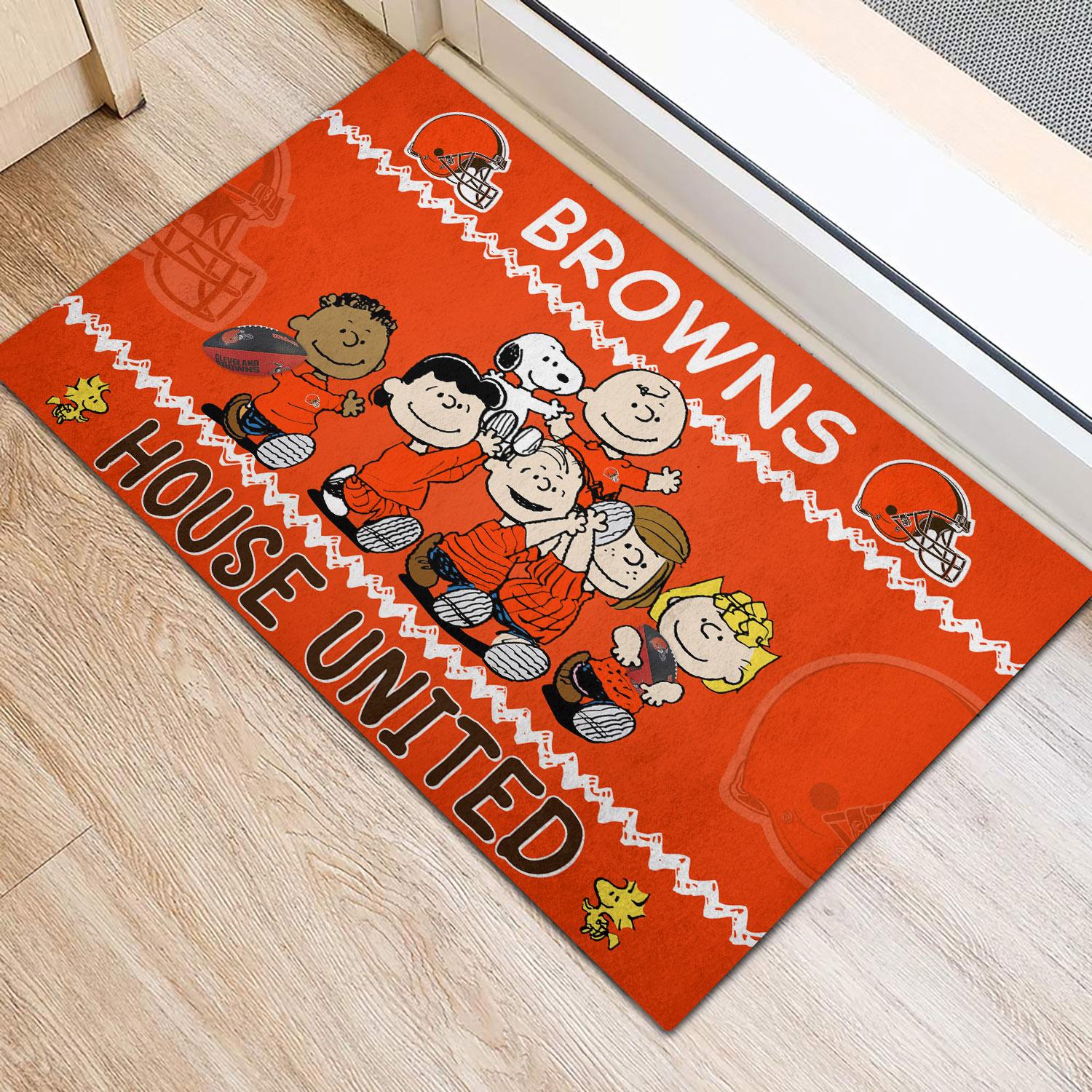 Cleveland Browns Peanuts House United Doormat