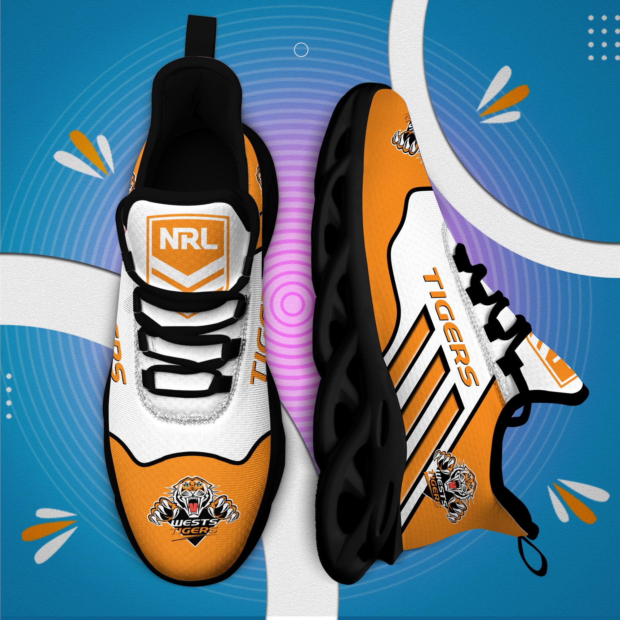 Wests Tigers NRL Clunky Max Soul Shoes