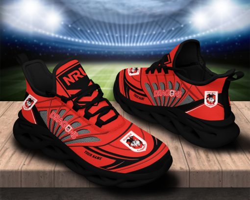 St. George Illawarra Dragons NRL Custom Name Clunky Max Soul Shoes
