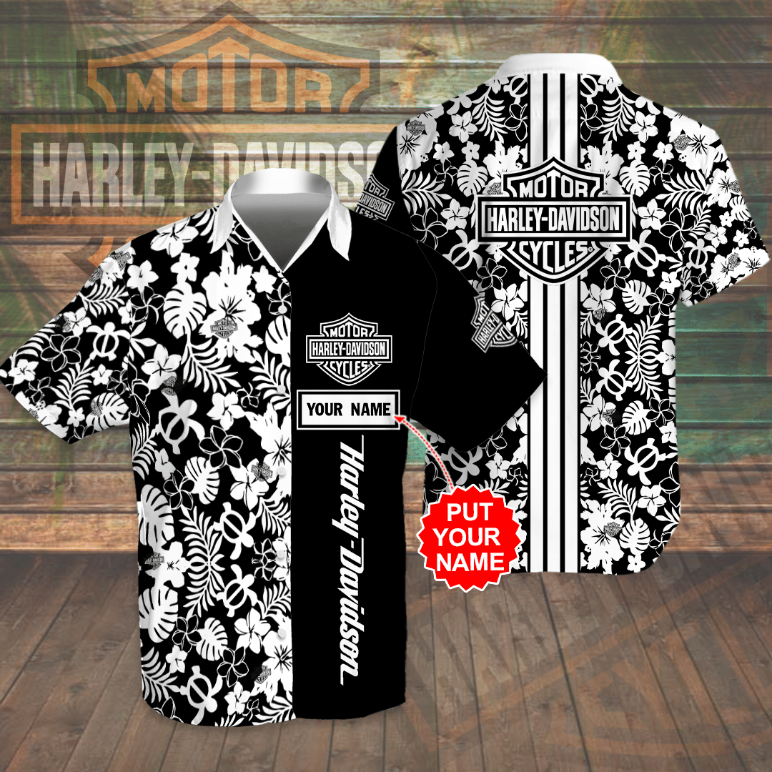 Harley Davidson Personalized Hawaiian Shirt