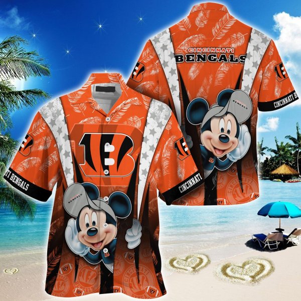 Cincinnati Bengals NFL And Mickey Hawaiian Shirt