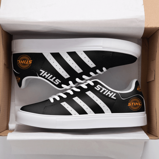 STIHL Black And White Stan Smith Low Top Shoes