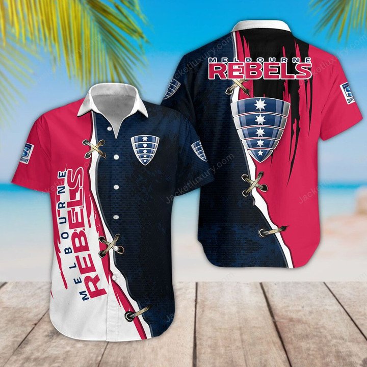 NRL Melbourne Rebels Hawaiian Shirt