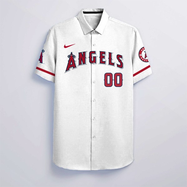 NFL Los Angeles Angels White Personalized Hawaiian Shirt