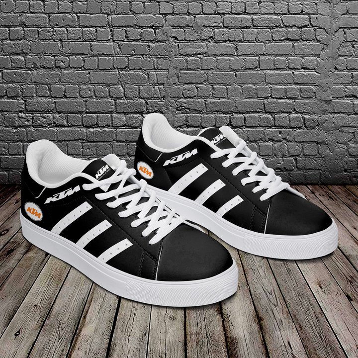 KTM Black And White Stan Smith Low Top Shoes