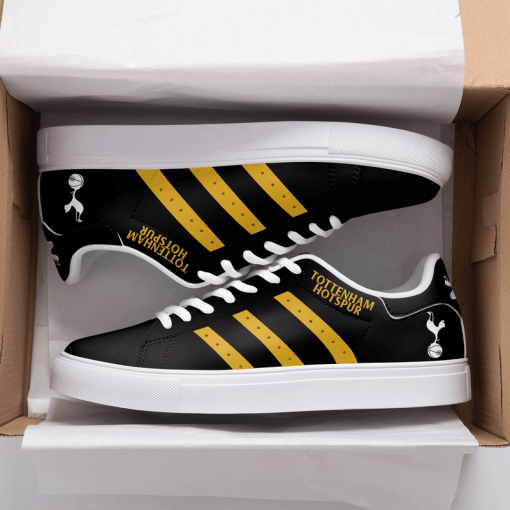 Tottenham Black And Yellow Stan Smith Low Top Shoes