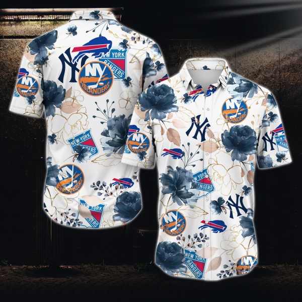 New York Sports Teams Flower 2022 Hawaiian Shirt