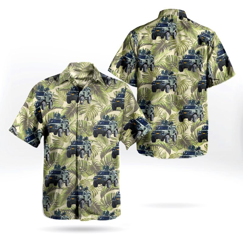 Finnish Army Maavoimat RG32M Heavy Patrol Car Hawaiian Shirt