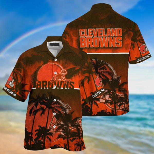 Cleveland Browns NFL Palm Tree Hawaiian Shirt
