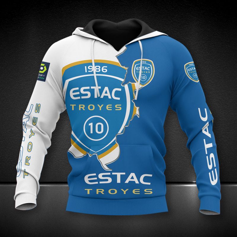 ESTAC Troyes 3d all over printed hoodie