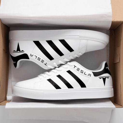 TESLA Black And White Stan Smith Low Top Shoes Ver 1
