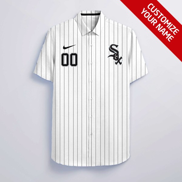 NFL Chicago White Sox White Personalized Hawaiian Shirt