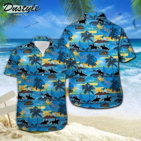 Horseback Riding Hawaiian Shirt Summer Button Up