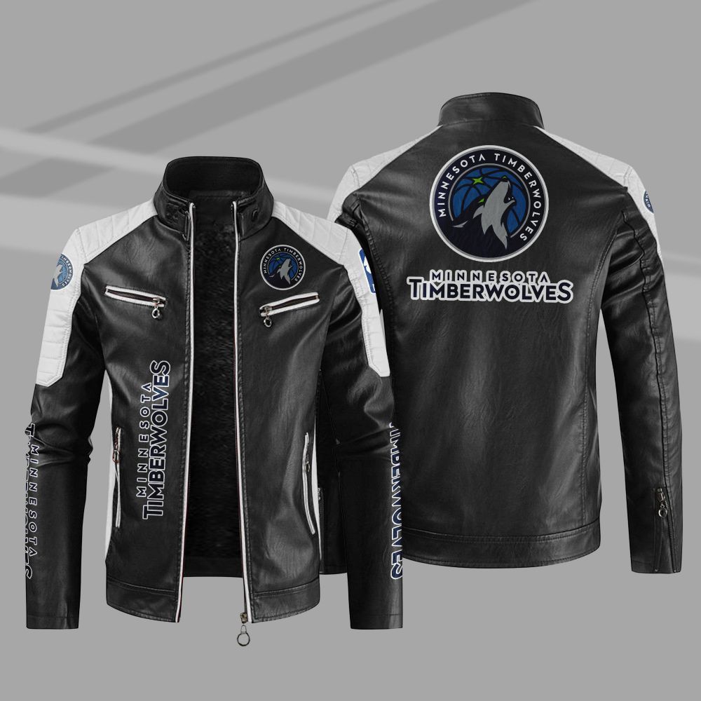 Minnesota Timberwolves NBA Leather Jacket