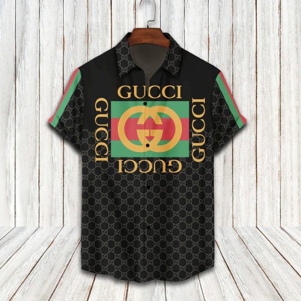 Gucci monogram 2021 hawaiian shirt and short