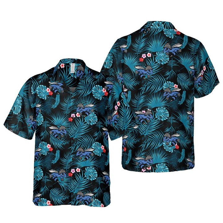 Morning Hornet Tropical Leaves Hawaiian Aloha Shirt