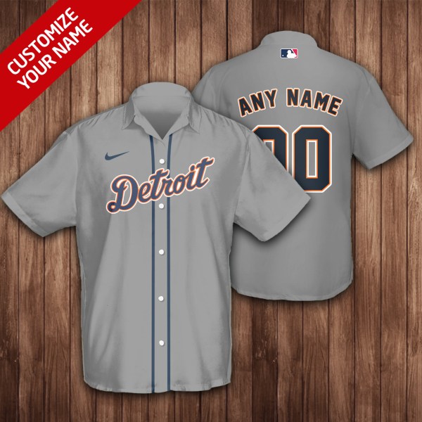 Detroit Tigers MLB Custom Name Hawaiian Shirt