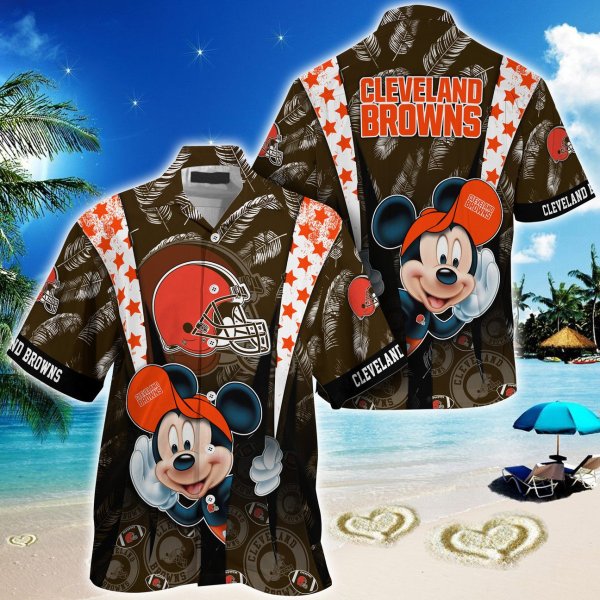Cleveland Browns NFL Mickey Mouse Hawaiian Shirt