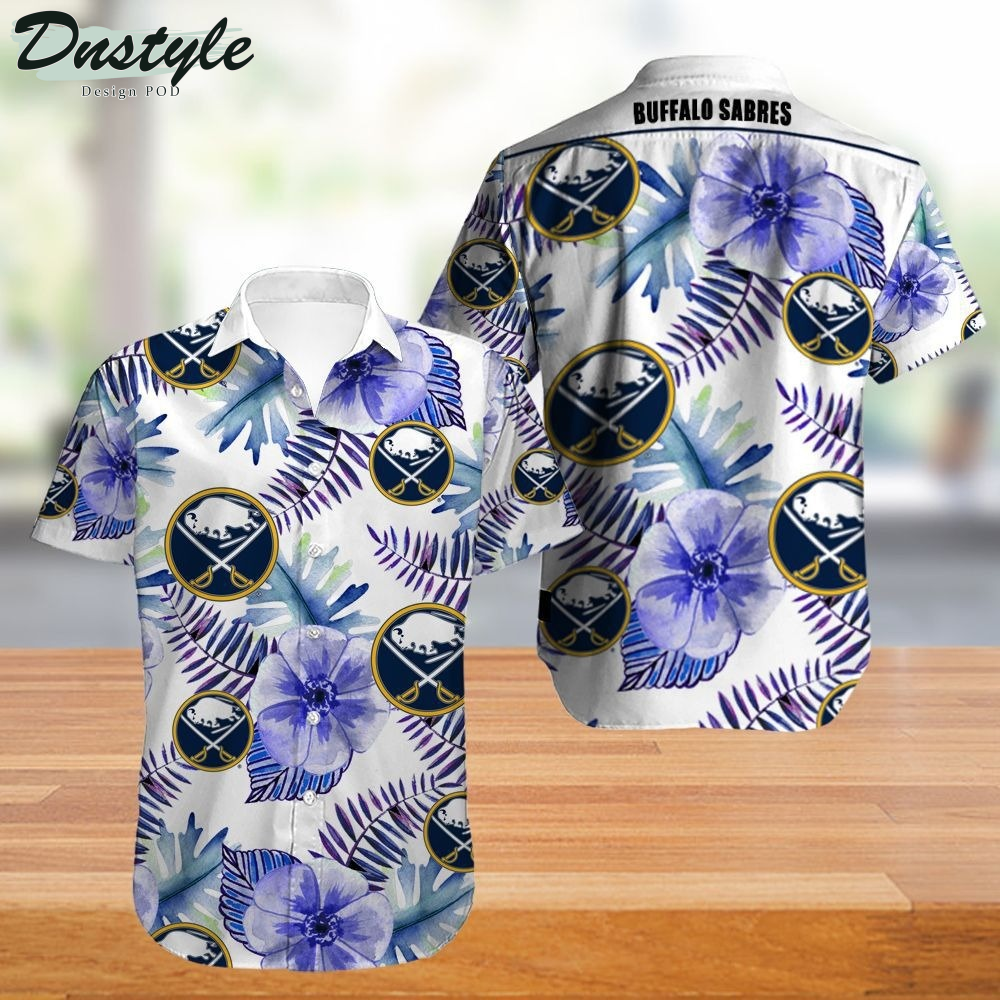 Buffalo Sabres Tropical Flowers Summer Hawaiian Shirt