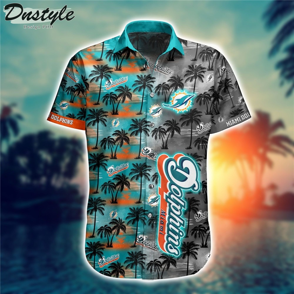 Miami Dolphins Flower Gift For Summer 2022 Hawaiian Shirt
