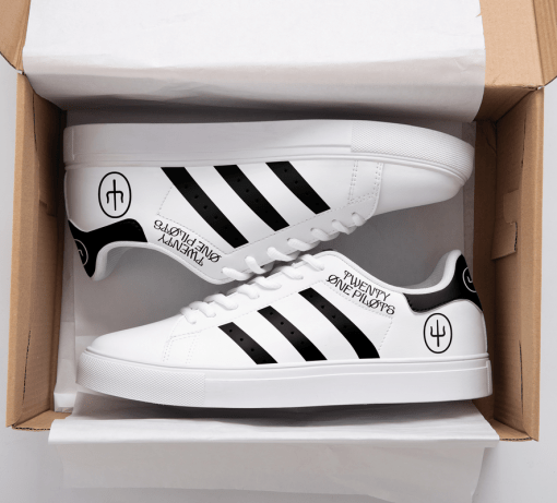 Twenty One Pilots Black And White Stan Smith Low Top Shoes