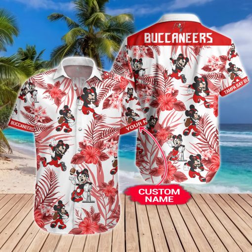 Tampa Bay Buccaneers Mickey Custom Name Hawaiian Shirt