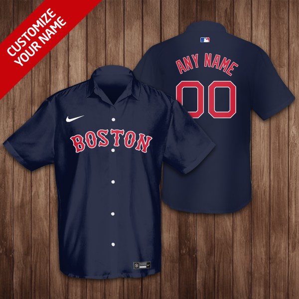 Boston red sox MLB Custom Name Hawaiian Shirt