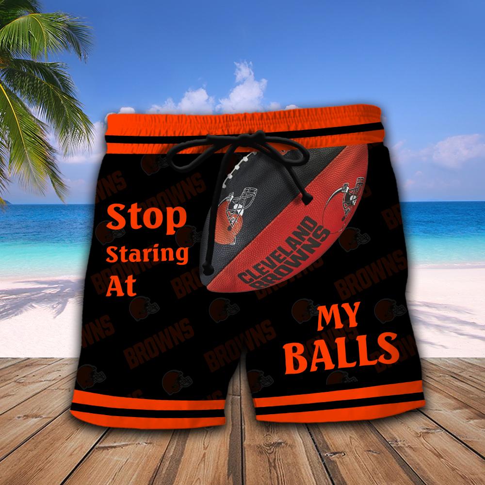 Cleveland Browns NFL Stop Staring At My Balls Men Short