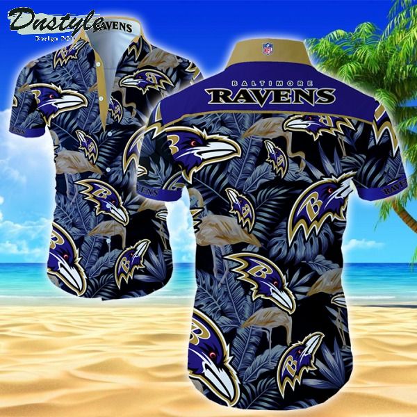 NFL Baltimore Ravens Hawaiian Shirt Summer Button Up