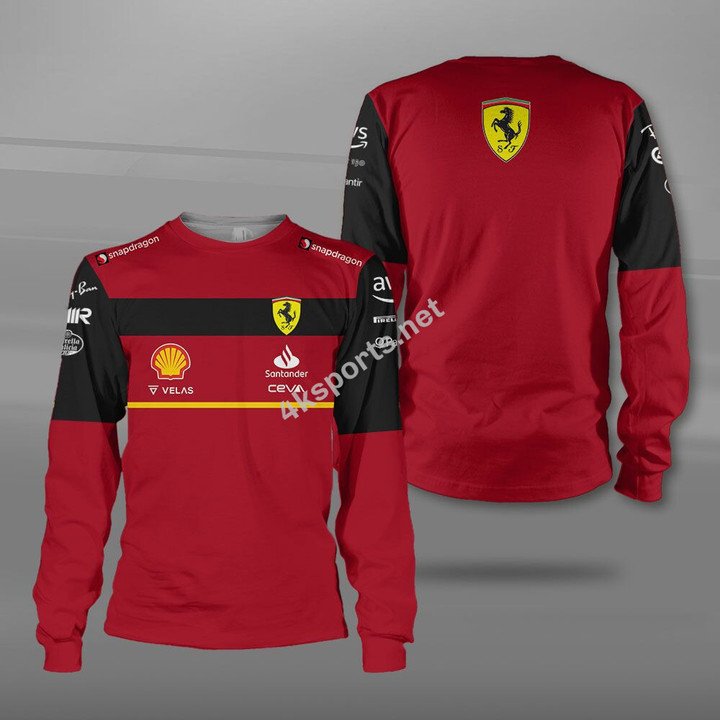 Ferrari Racing F1 Team 3d All Over Print Hoodie Tshirt