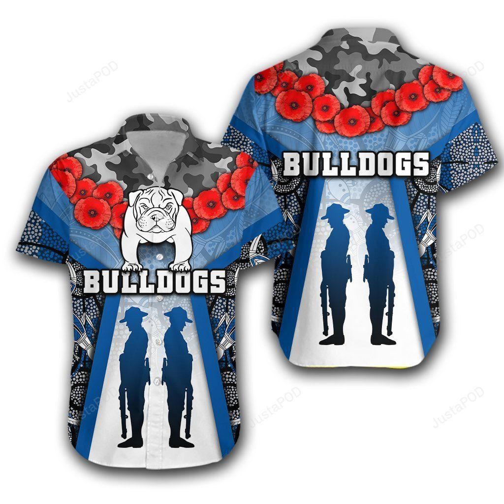 Canterbury Bankstown Bulldogs Anzac Day Survival World Hawaiian Shirt