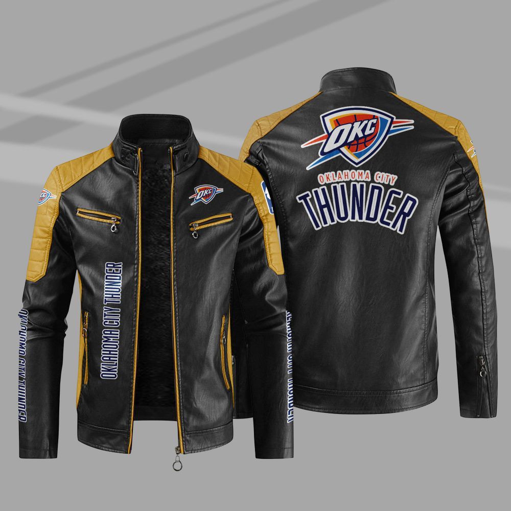 Oklahoma City Thunder NBA Leather Jacket