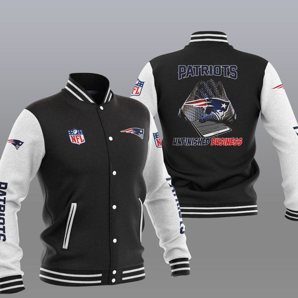 New England Patriots Unfinished Business Varsity Jacket