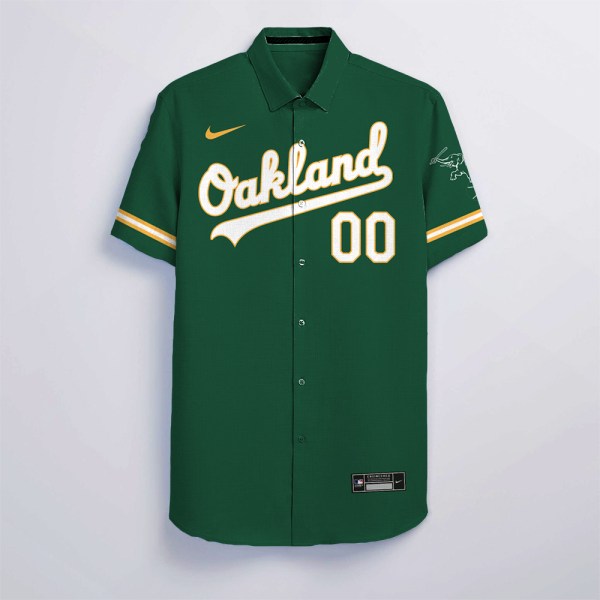 Oakland Athletics NFL Green Personalized Hawaiian Shirt