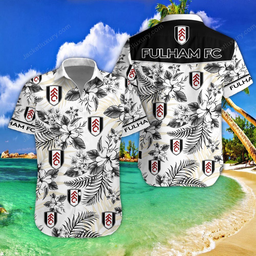 Fulham black 2022 tropical summer hawaiian shirt