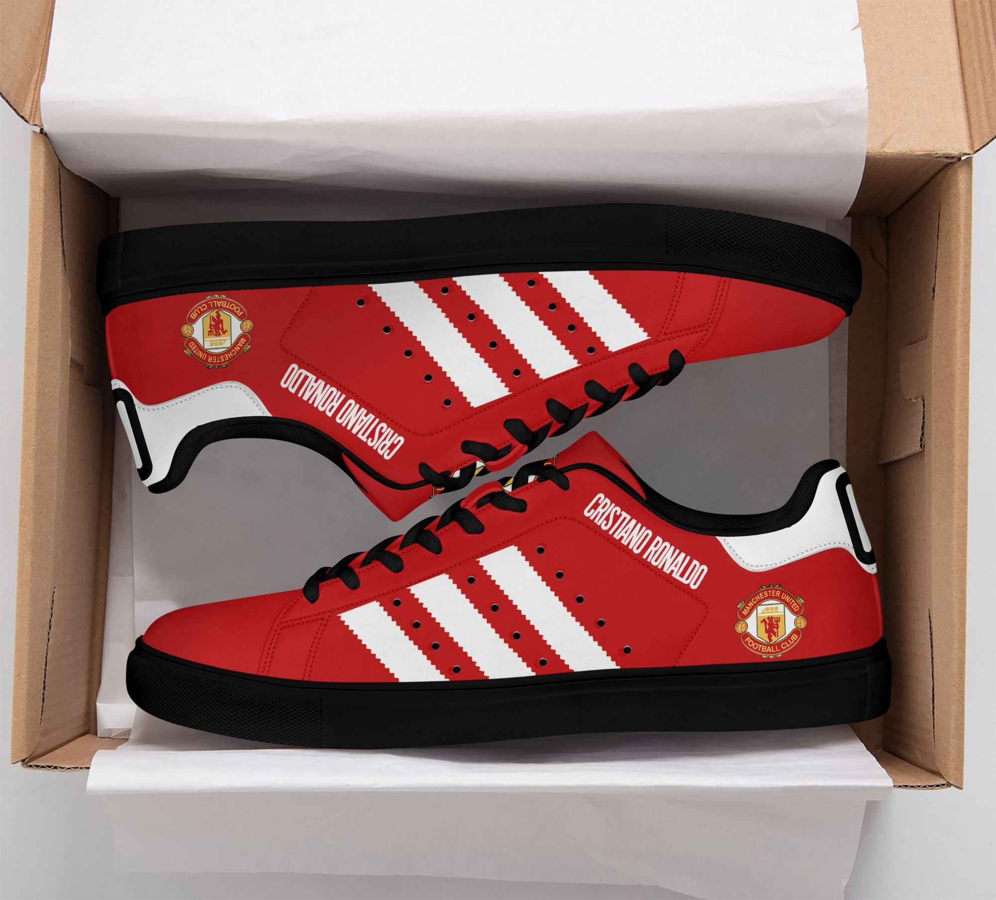 Manchester United CR7 3D Over Printed Stan Smith Shoes