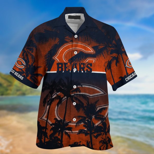 Chicago Bears NFL Palm Tree Hawaiian Shirt