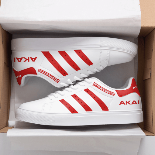 AKAI Professional Red 3D Over Printed Stan Smith Shoes