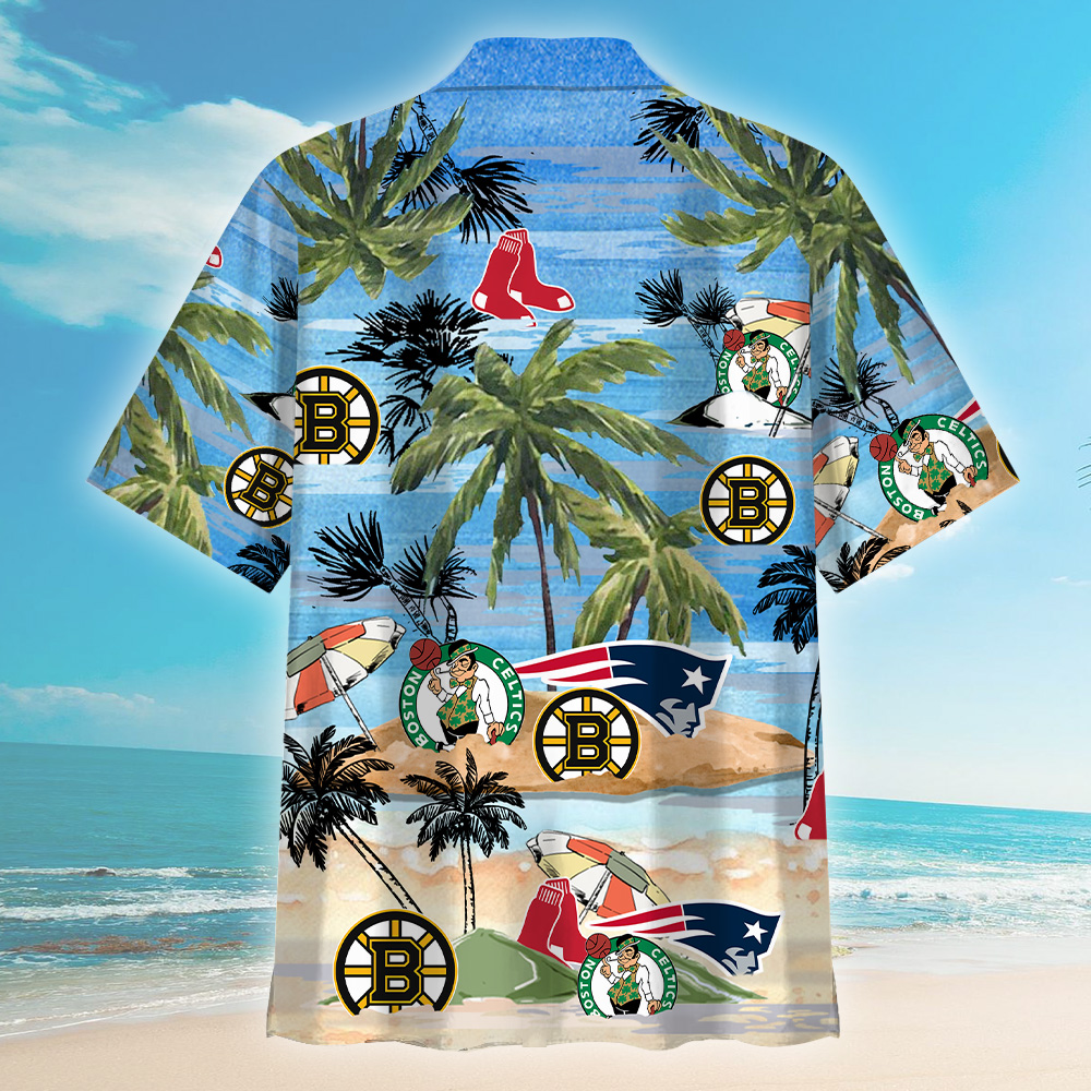 Boston Celtics New England Patriots Boston Bruins Boston Red Sox Boston Sports Hawaiian Shirt