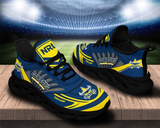 North Queensland Cowboys NRL Custom Name Clunky Max Soul Shoes