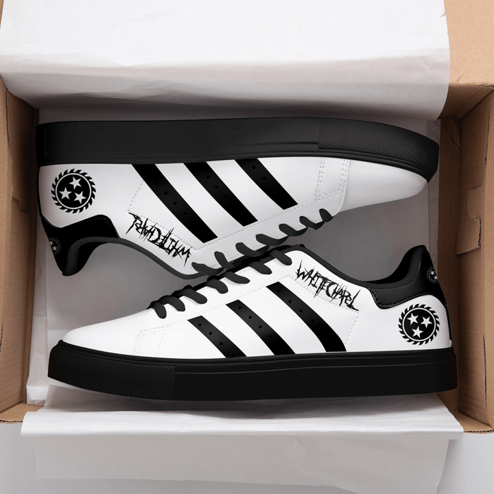 Whitechapel Black And White Stan Smith Low Top Shoes