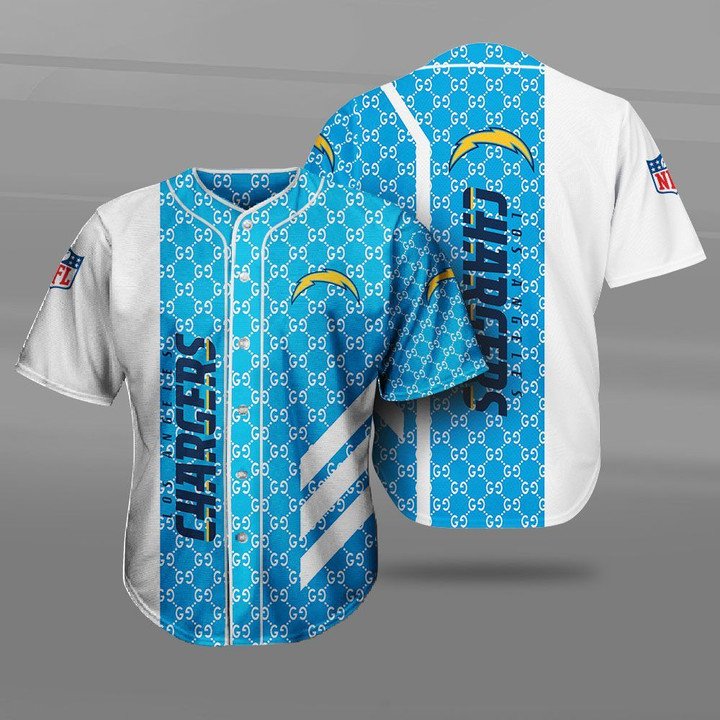 Los Angeles Chargers NFL Gucci Baseball Jersey