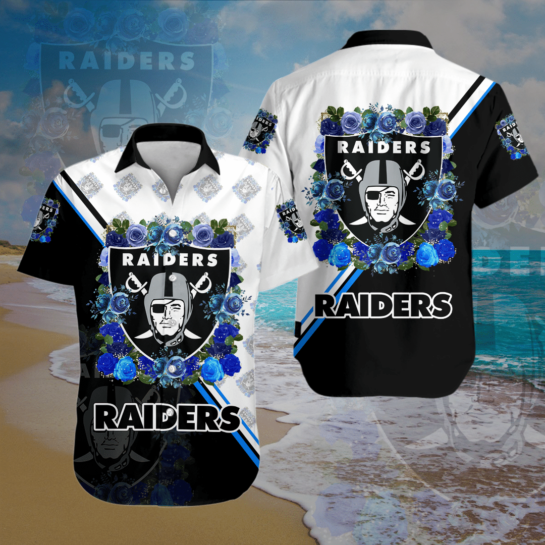 Las Vegas Raiders MLB Aloha Hawaiian Shirt