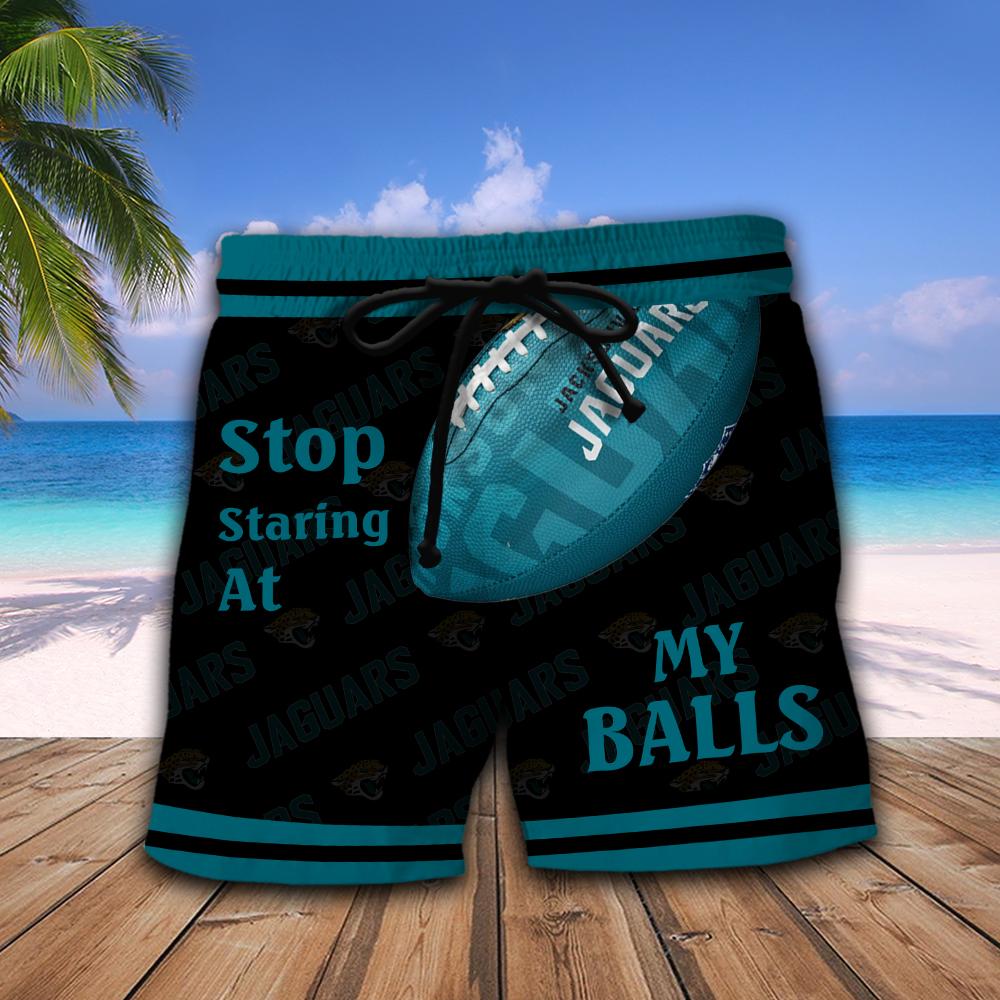 Jacksonville Jaguars NFL Stop Staring At My Balls Men Short