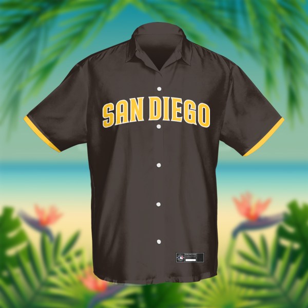San Diego Padres MLB Black Personalized Hawaiian Shirt