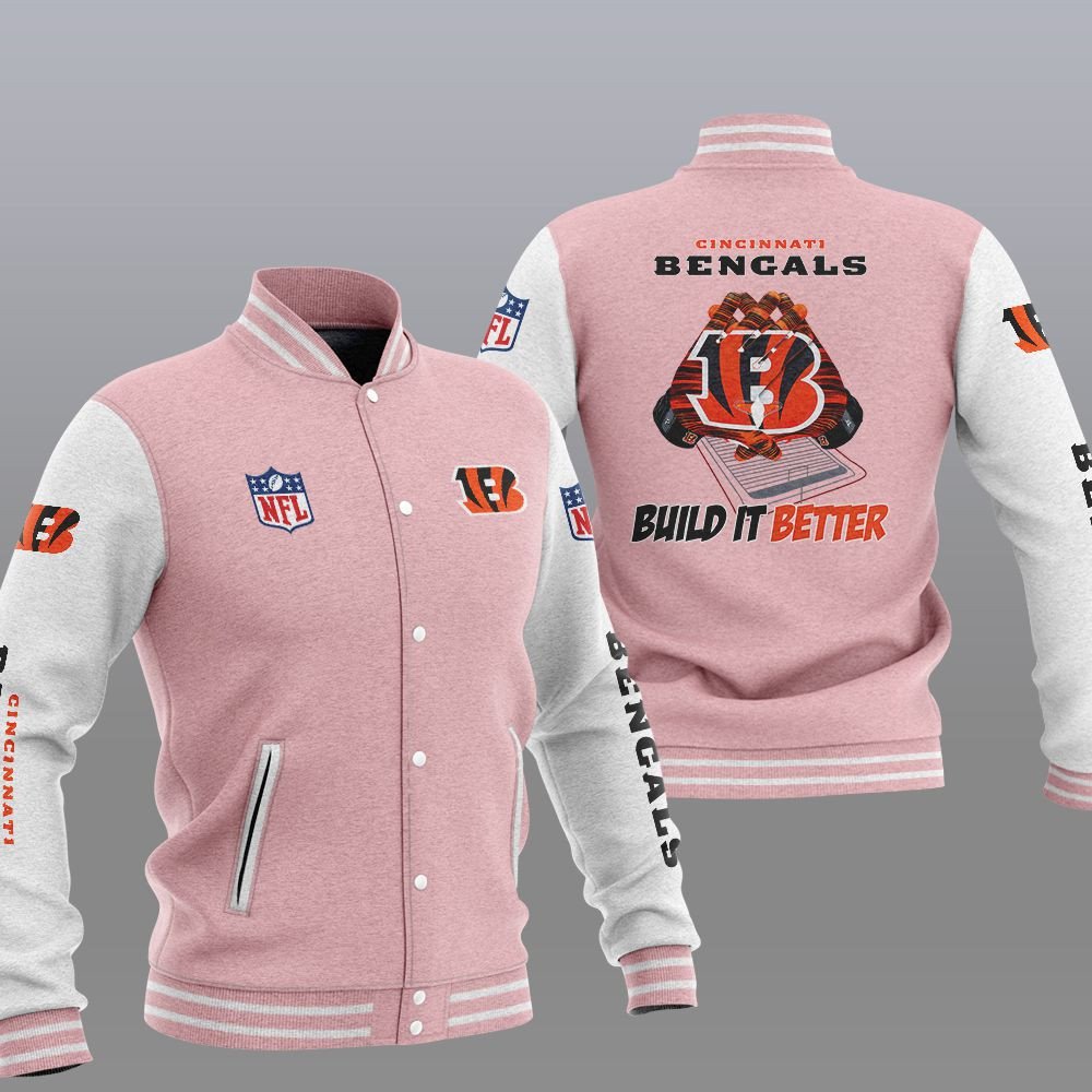 Cincinnati Bengals Build It Better Varsity Jacket