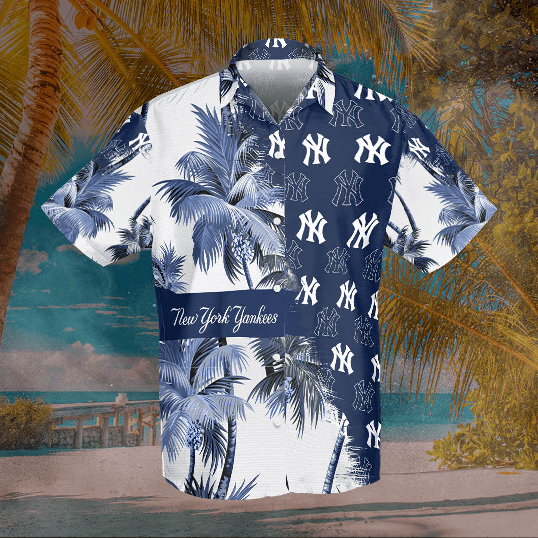 New York Yankees MLB Blue Hawaiian Shirt