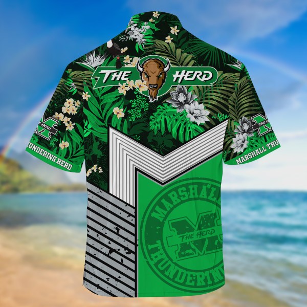 Marshall Thundering Herd New Collection Summer 2022 Hawaiian Shirt